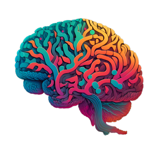 The MindMaps brain — a colourful map of the mind